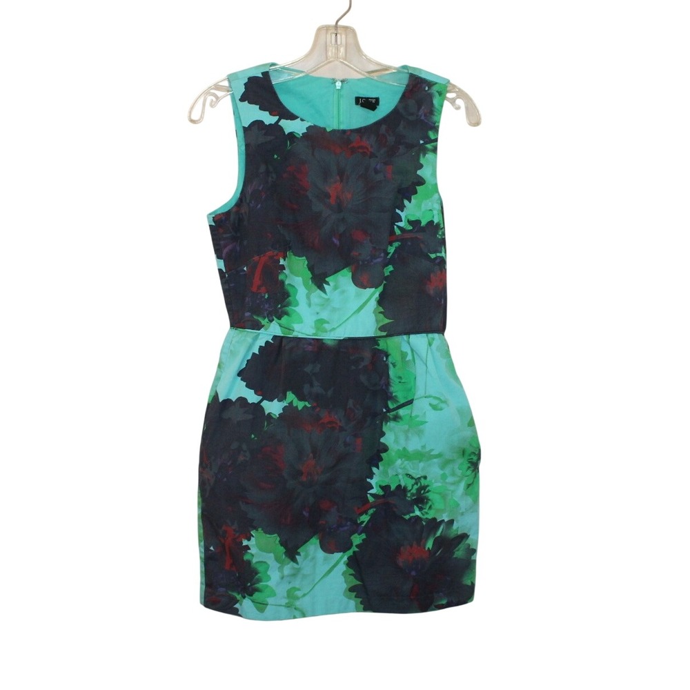 J. Crew sleeveless dress Size 2 fit & flare floral cotton lined Style 07326
